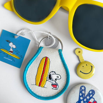 Three Potato Four - 3P4 x Peanuts® - Snoopy Surf Patch Keychain