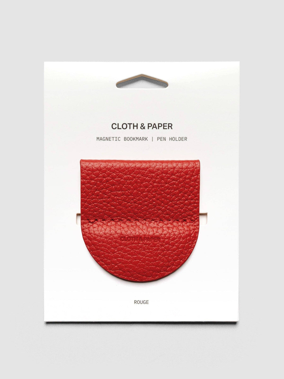 Cloth & Paper - Magnetic Bookmark Pen Holder - Leather
