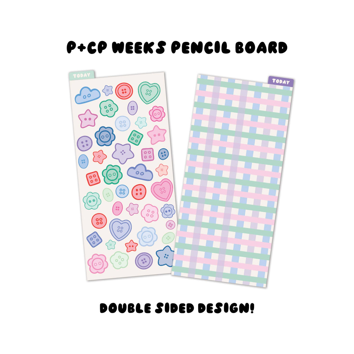 The Paper + Craft Pantry - Weeks Pencil Board: Buttons