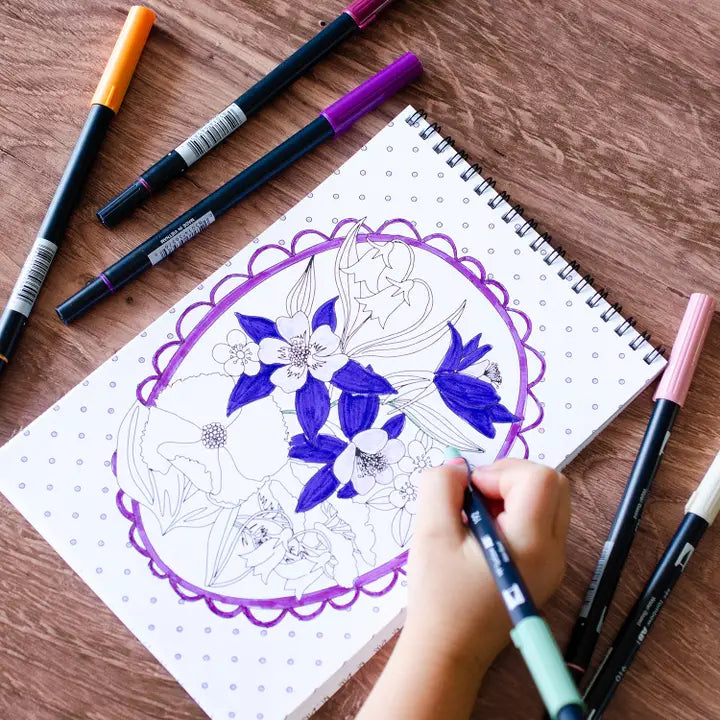 Antiquaria Coloring Book - Wildflowers