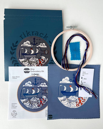Rikrack - Ship Embroidery Kit
