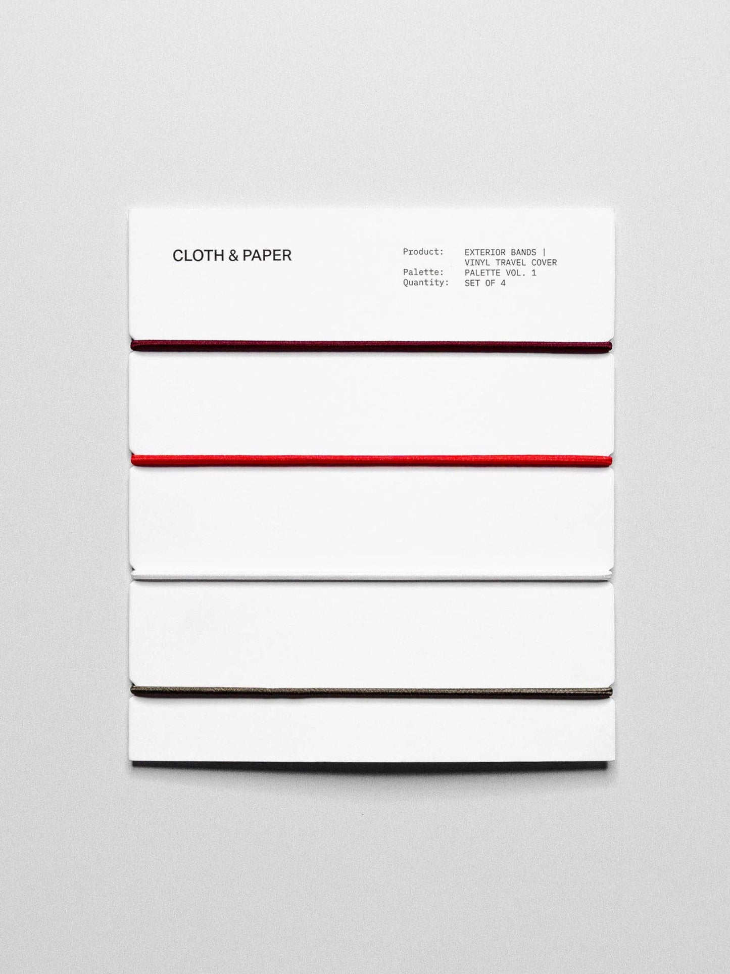 Cloth & Paper - Exterior Bands - Vinyl Travel Cover