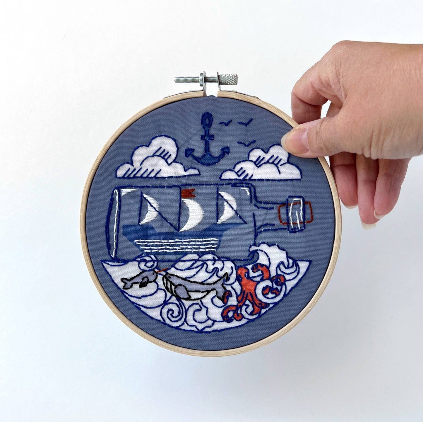 Rikrack - Ship Embroidery Kit
