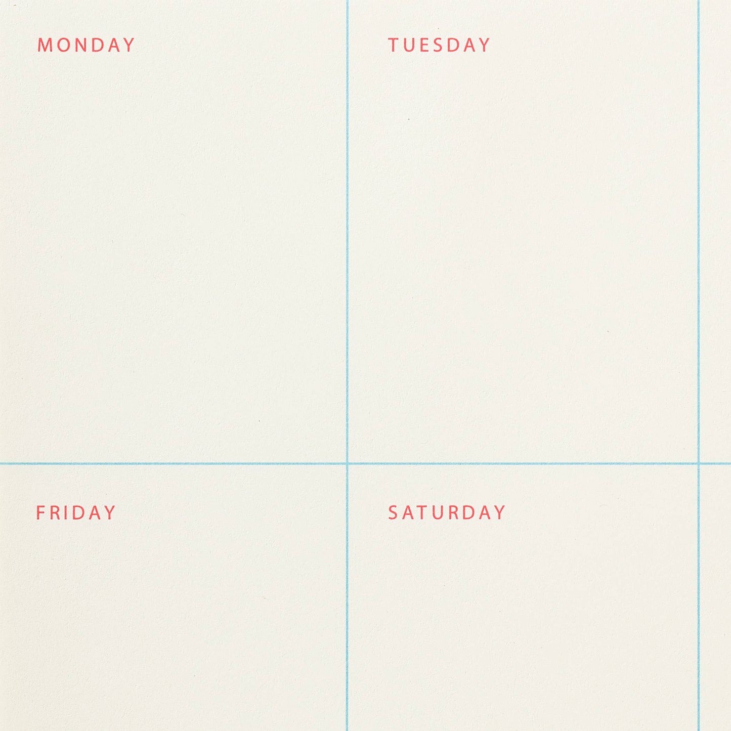 Shorthand Press Weekly Notepad