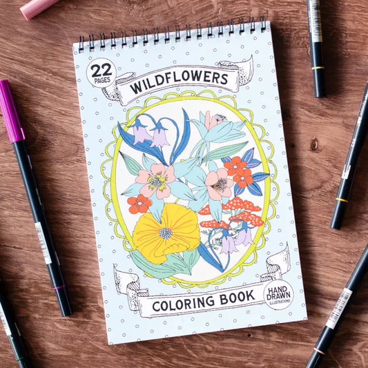 Antiquaria Coloring Book - Wildflowers