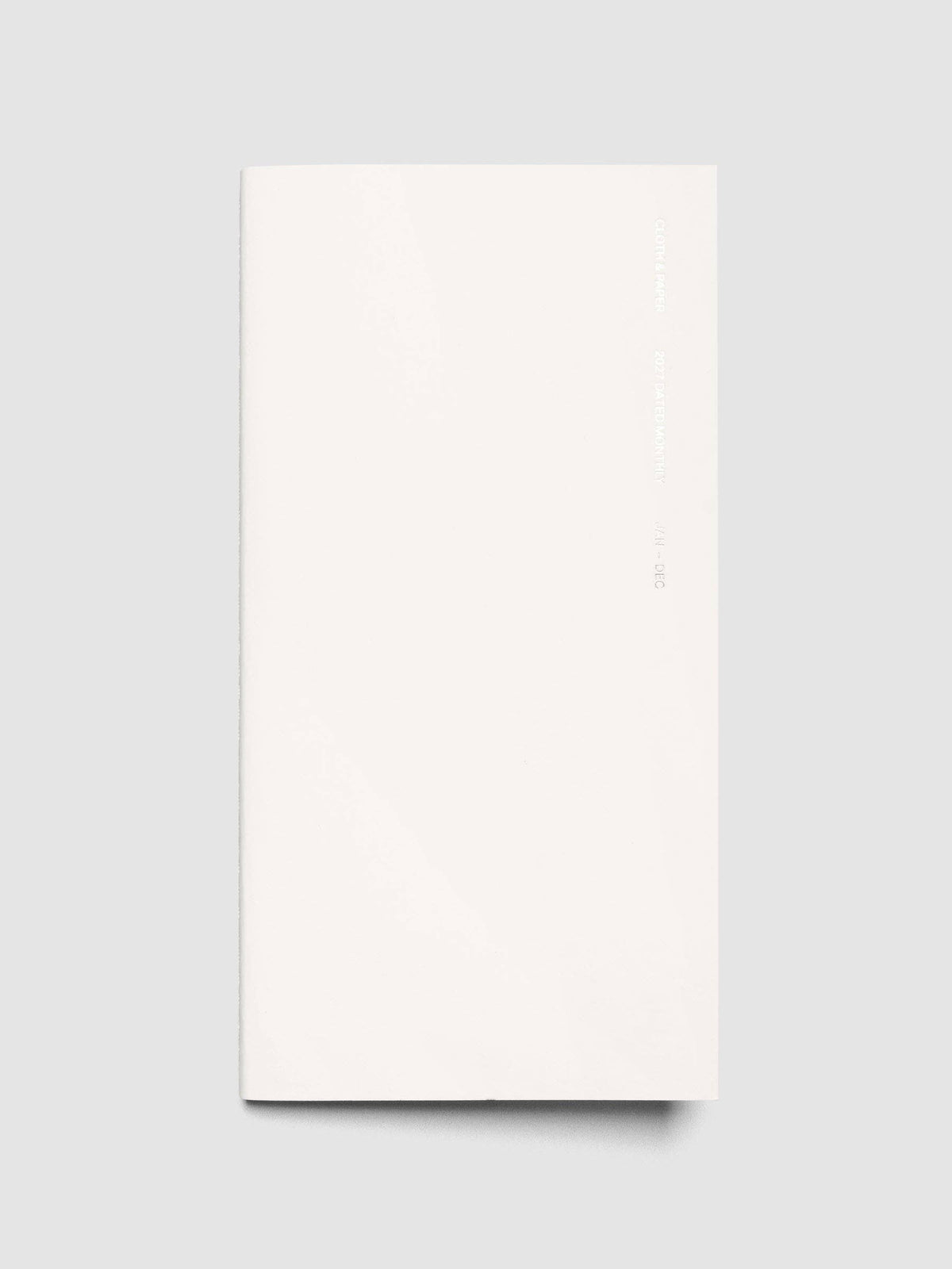 Cloth & Paper - 2027 Dated Travel Notebook - Monthly - A5 Slim