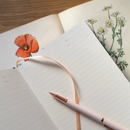 Botanica Paper Co. - Linen Bound Journal -  Poppy