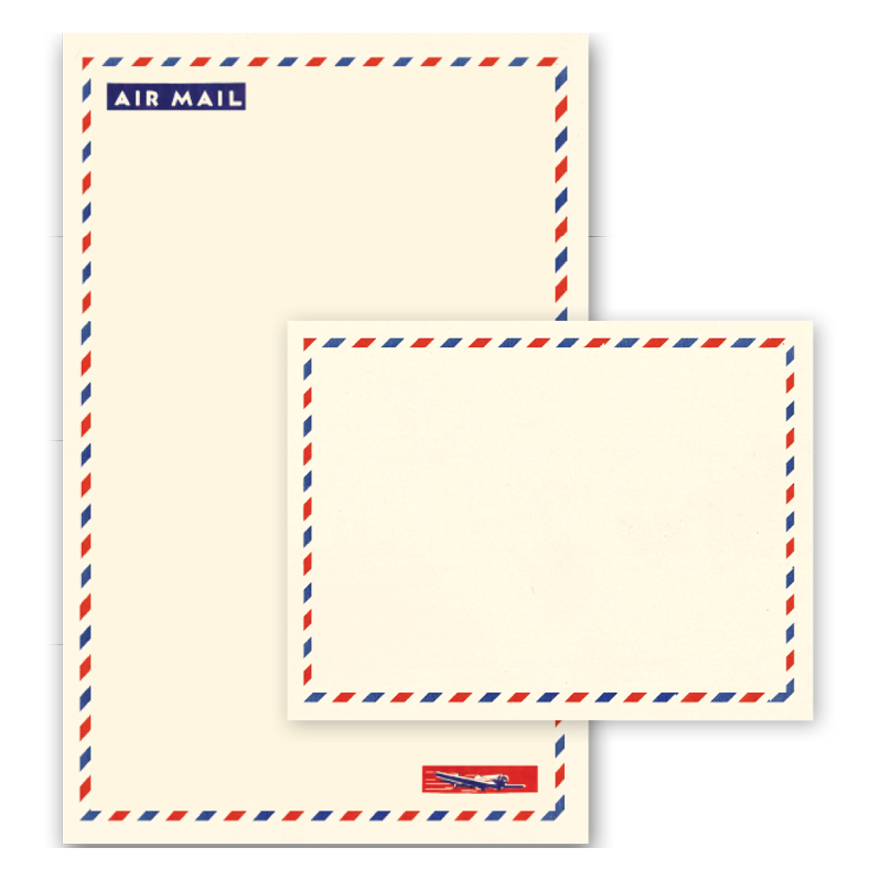 Laughing Elephant - Letter Writing Set - Airmail