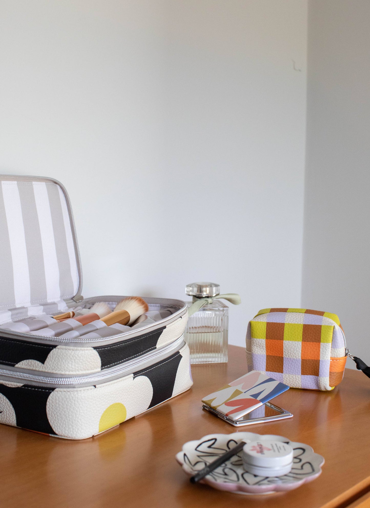 Caroline Gardner Multi Check Ultra Mini Cube
