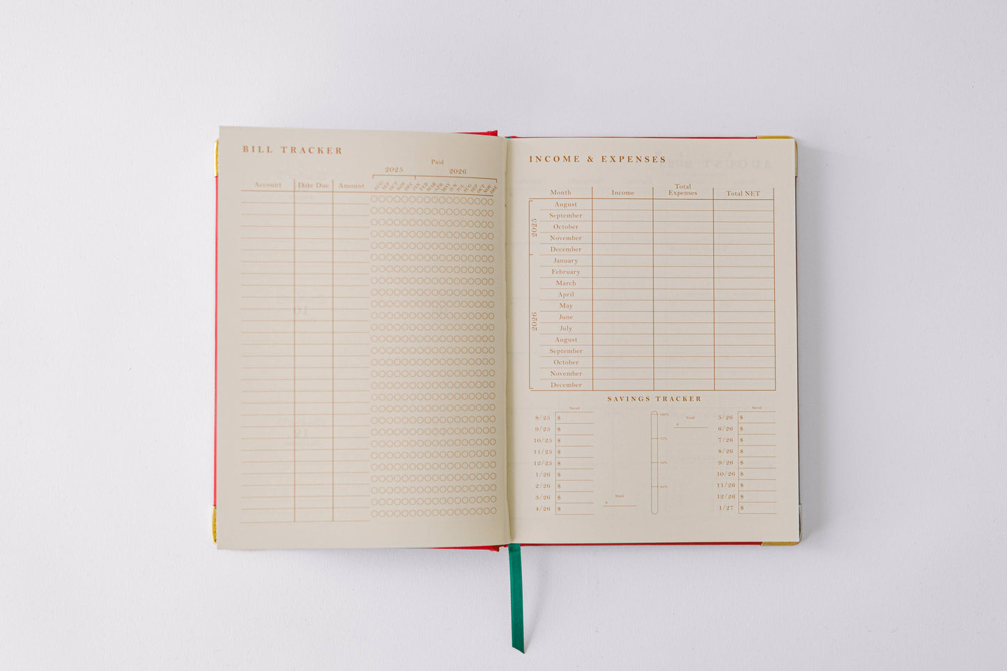 Good Juju Ink - 2026 Tulip Blind Embossed 17-Month Medium Bound Planner