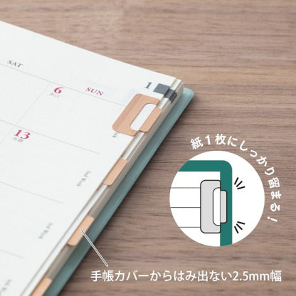 Midori Paper Index Clips - 8 pieces