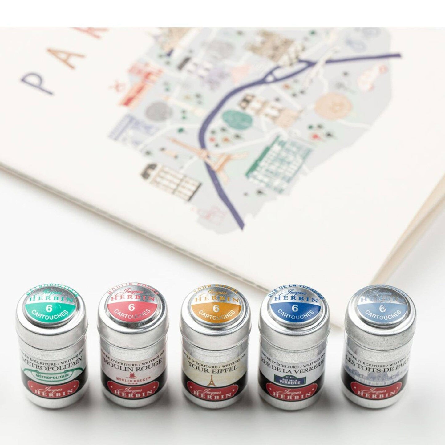 Herbin - Jacques Herbin "Paris Collection" Ink Cartridges