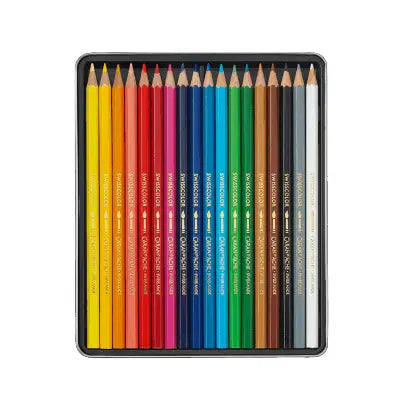 Caran D'ache - Water-Soluble Pencils Swisscolor Metal Box
