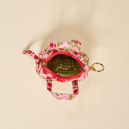 The Darling Effect - Itty Bitty Duffle Bag Charm - Strawberry Fields