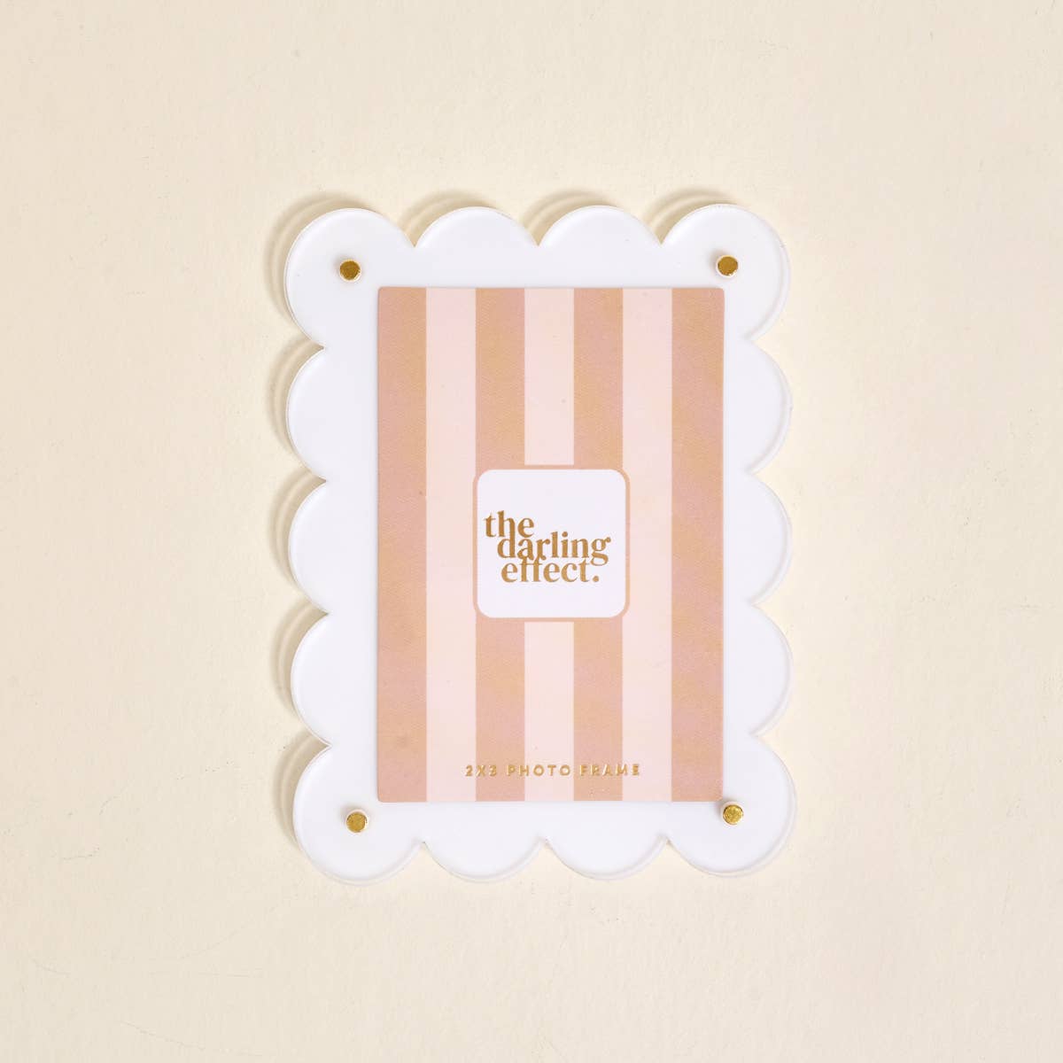 The Darling Effect - Mini Acrylic Picture Frame Magnet–White