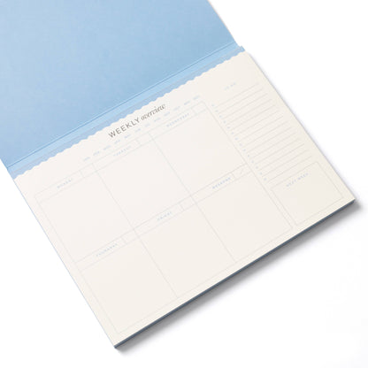 Papier - Floral Checkerboard Undated Weekly Desk Planner