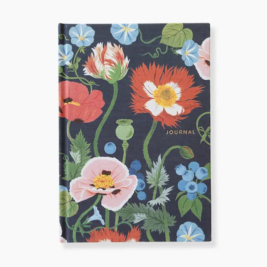Botanica Paper Co. - Linen Bound Journal -  Poppy