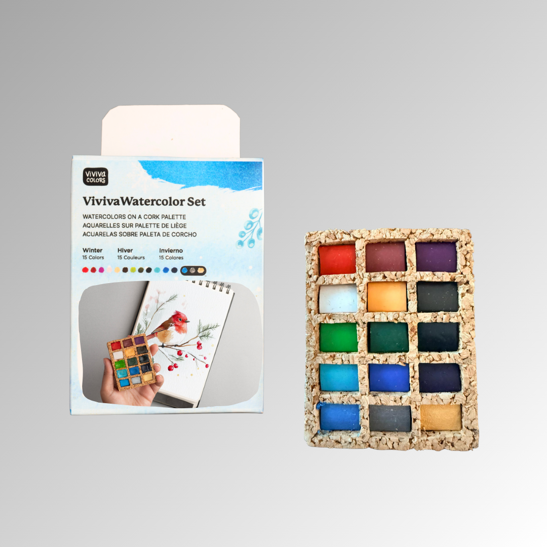Viviva Colors - Winter Pans - Mini Palette - 15 colors