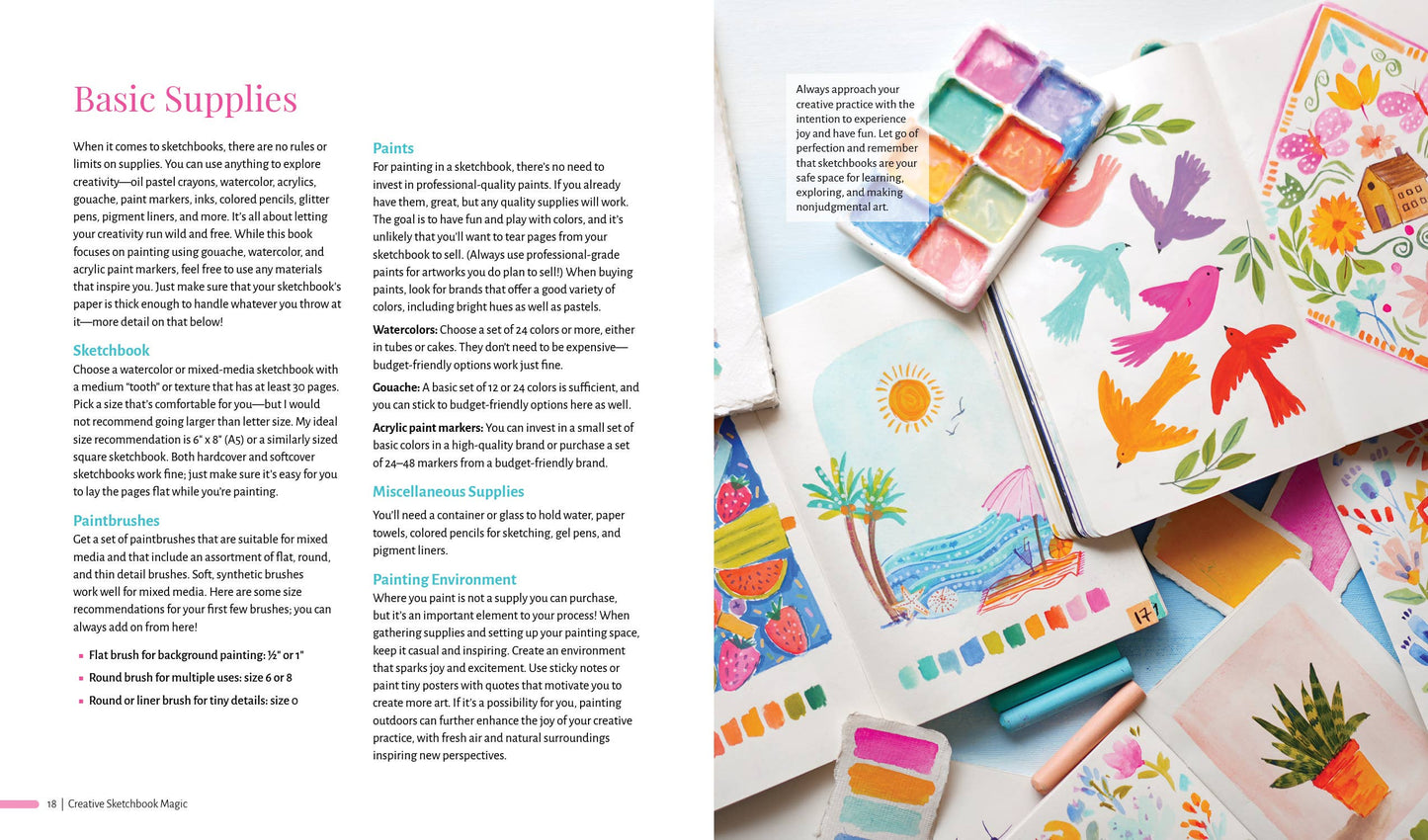 Better Day Books - Creative Sketchbook Magic: 30 Easy & Joyful Lessons