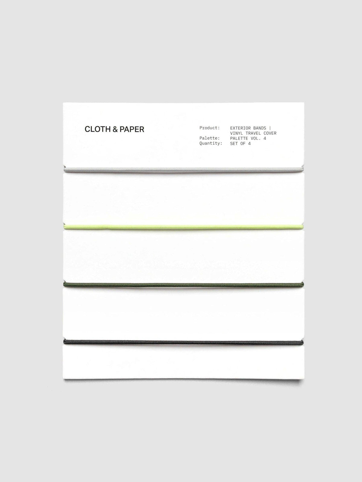 Cloth & Paper - Exterior Bands - Vinyl Travel Cover