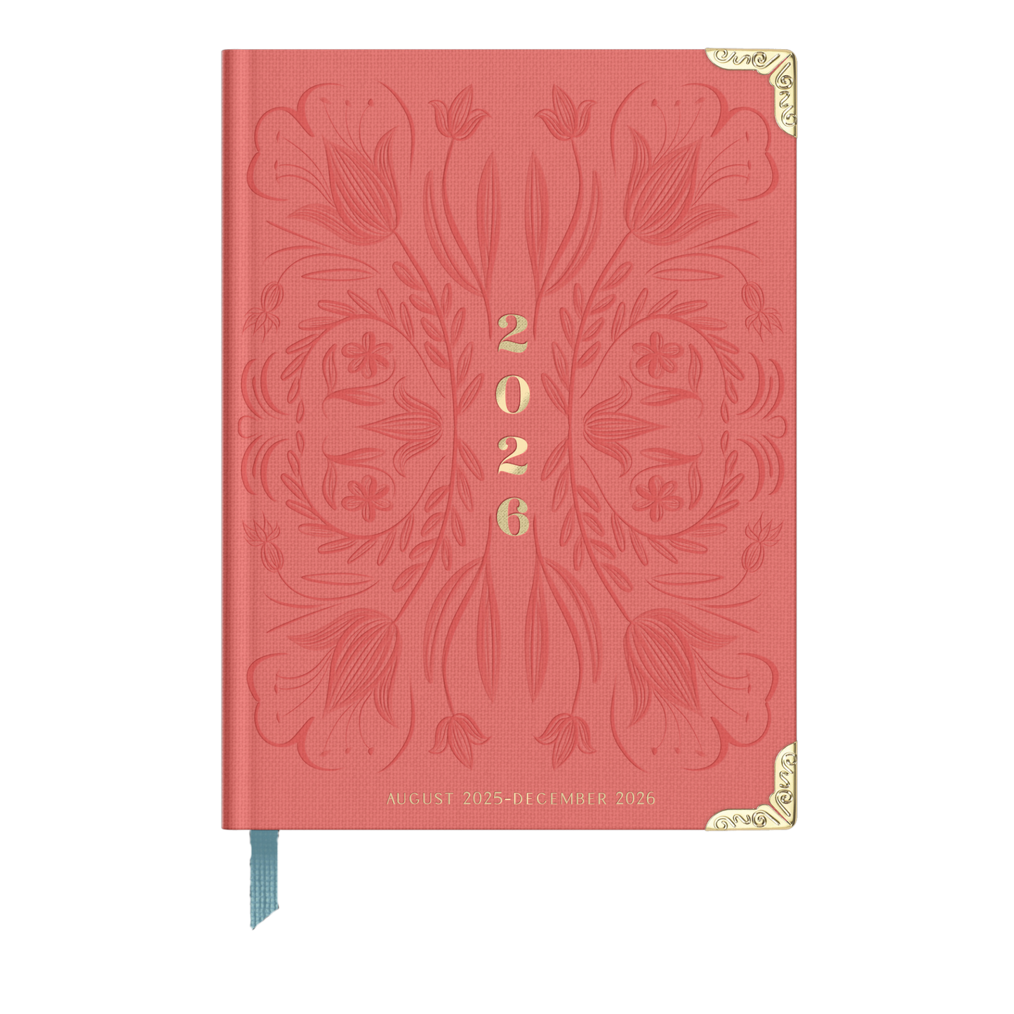 Good Juju Ink - 2026 Tulip Blind Embossed 17-Month Medium Bound Planner