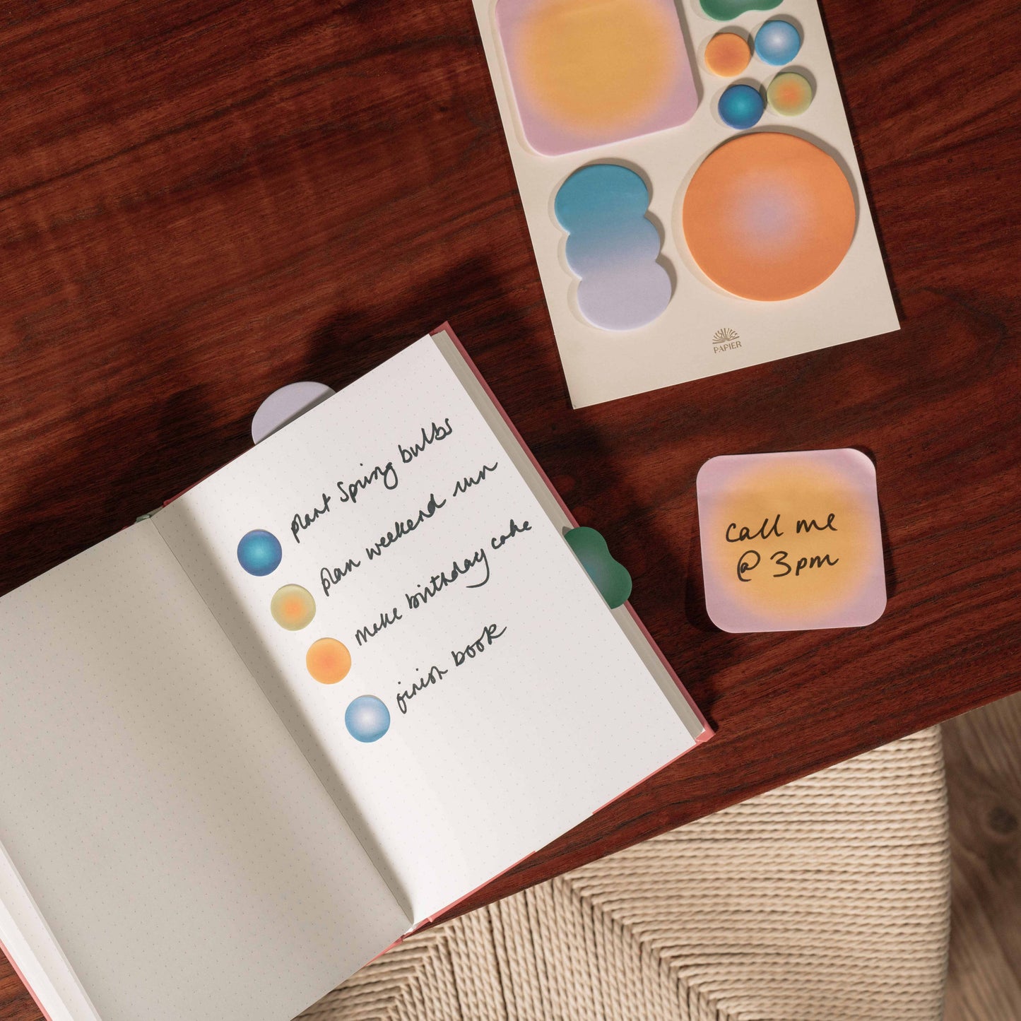Papier - Vibrance Neon Sticky Notes set of 8