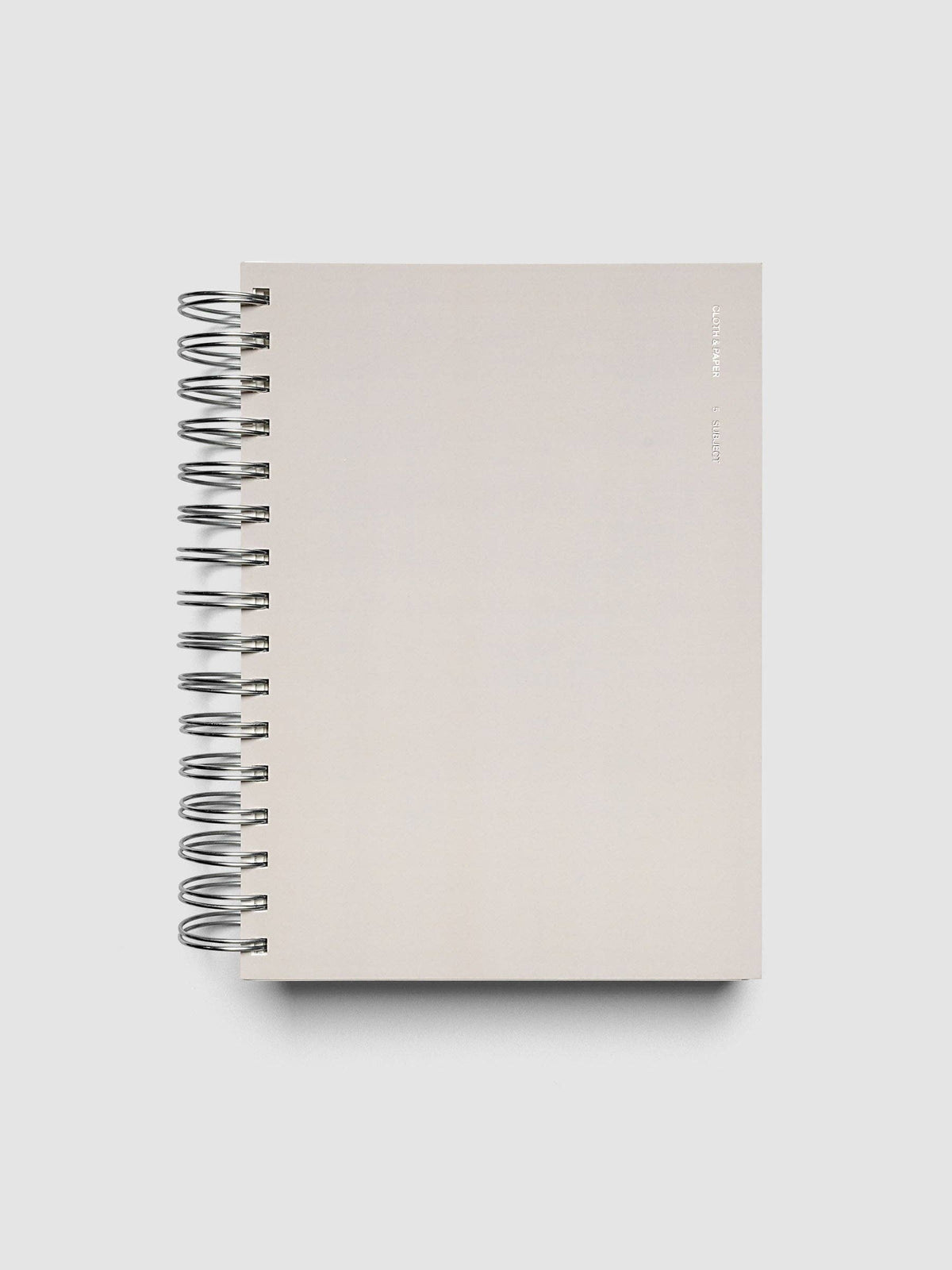 Cloth & Paper - 5 Subject Notebook - A5 Lined - Concrete
