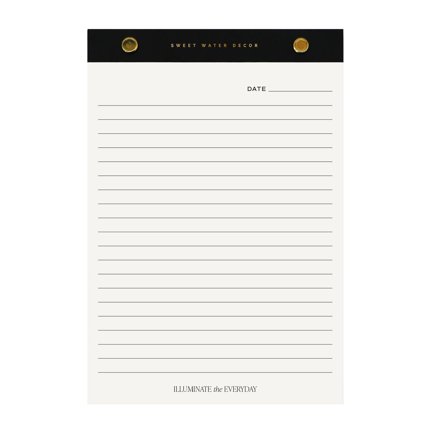 Sweet Water Decor - Gold Rivet Basic Notepad