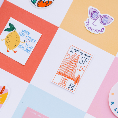 SF Bridge Stamp Sticker