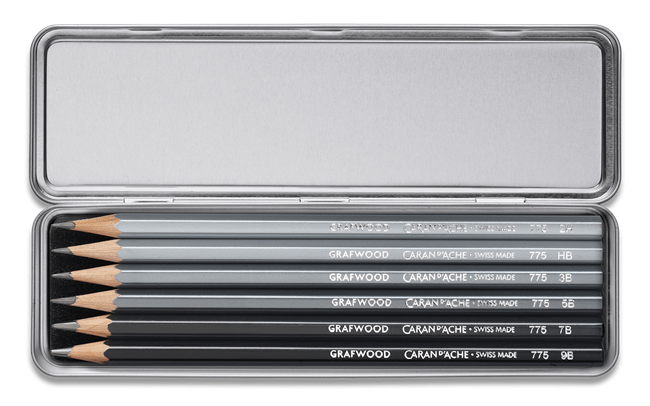Caran d'Ache - Box of 6 Graphite Pencils