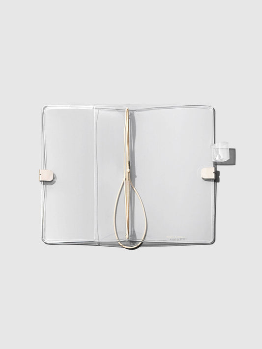 Cloth & Paper - Clear Vinyl Travel Notebook Cover - Pocket Plus