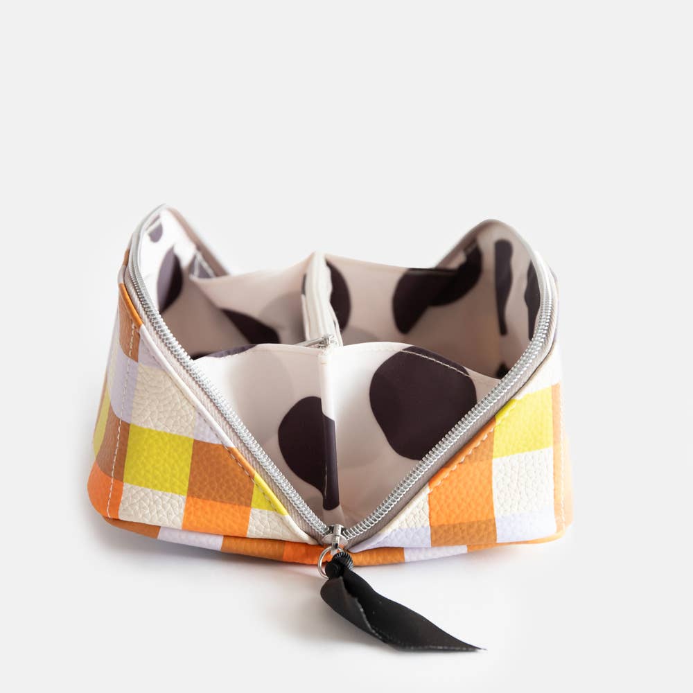 Caroline Gardner Multi Check Diagonal Bag