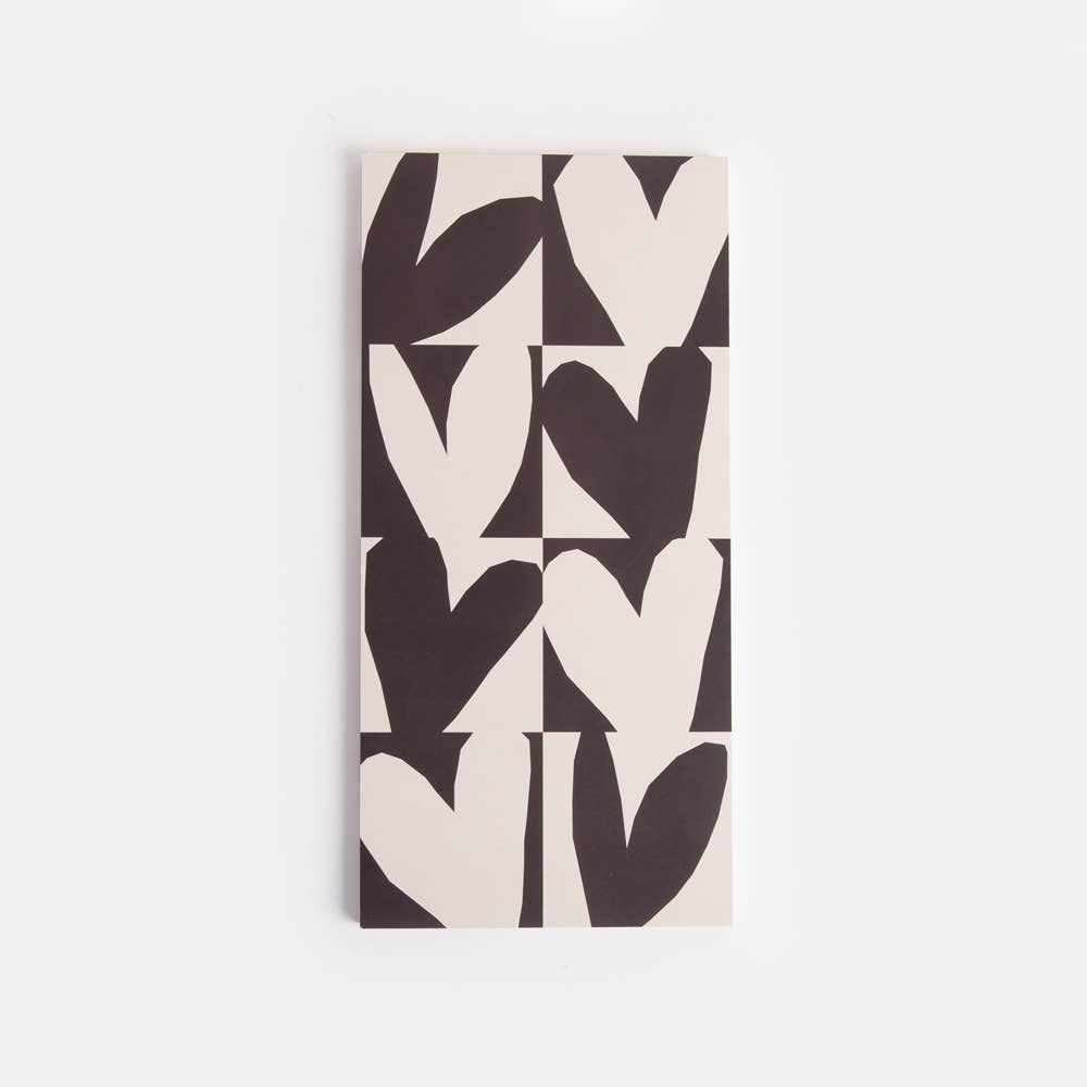 Caroline Gardner - Pink Checkmate Heart List Pad