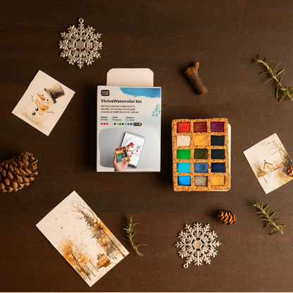 Viviva Colors - Winter Pans - Mini Palette - 15 colors