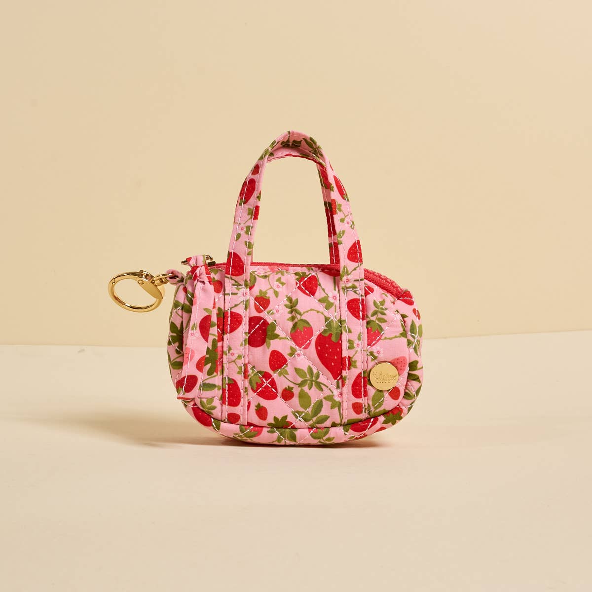 The Darling Effect - Itty Bitty Duffle Bag Charm - Strawberry Fields