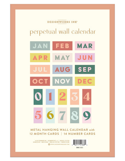 DesignWorks Ink Perpetual Wall Calendar