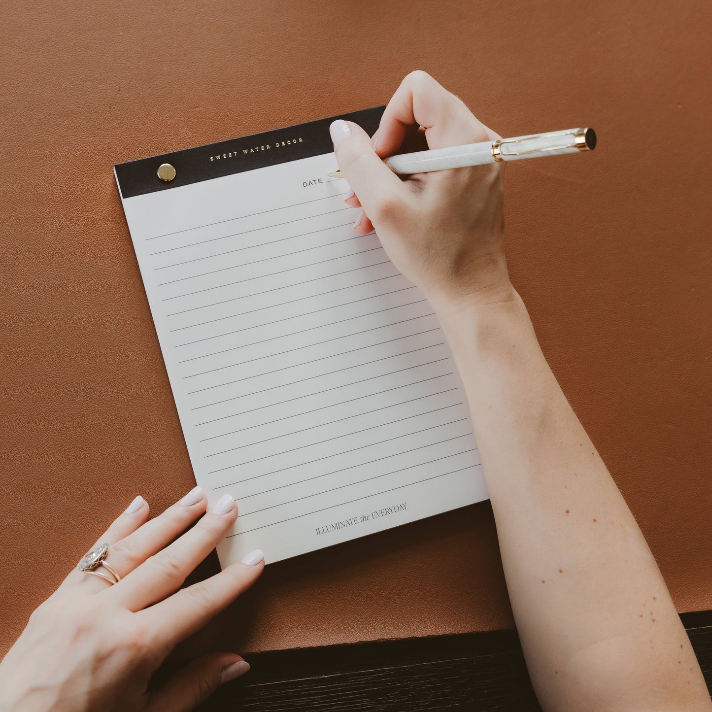 Sweet Water Decor - Gold Rivet Basic Notepad