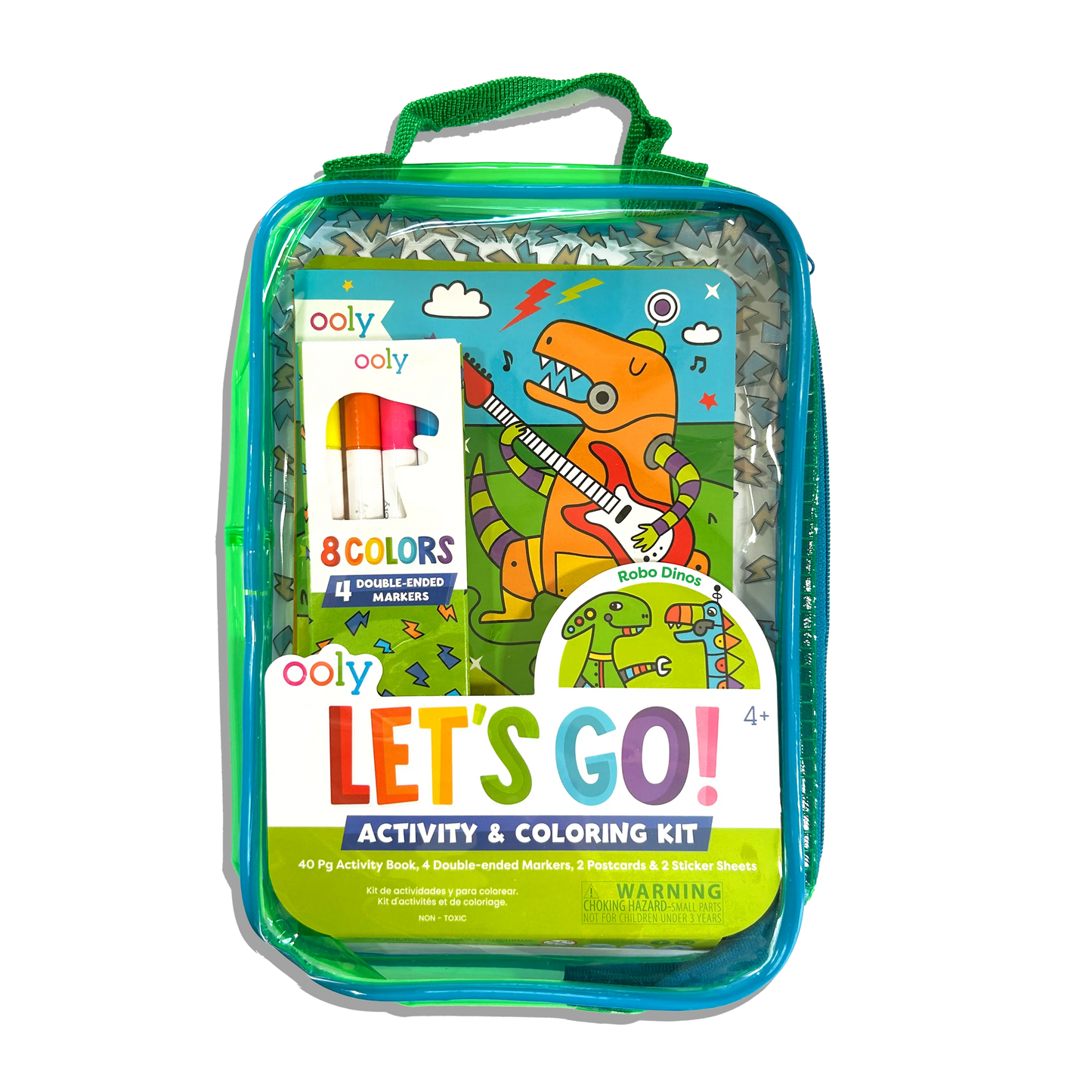 Ooly - Let's Go!: Activity & Coloring Kit - Robo Dinos
