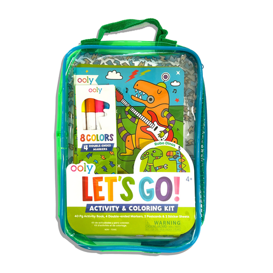 Ooly - Let's Go!: Activity & Coloring Kit - Robo Dinos