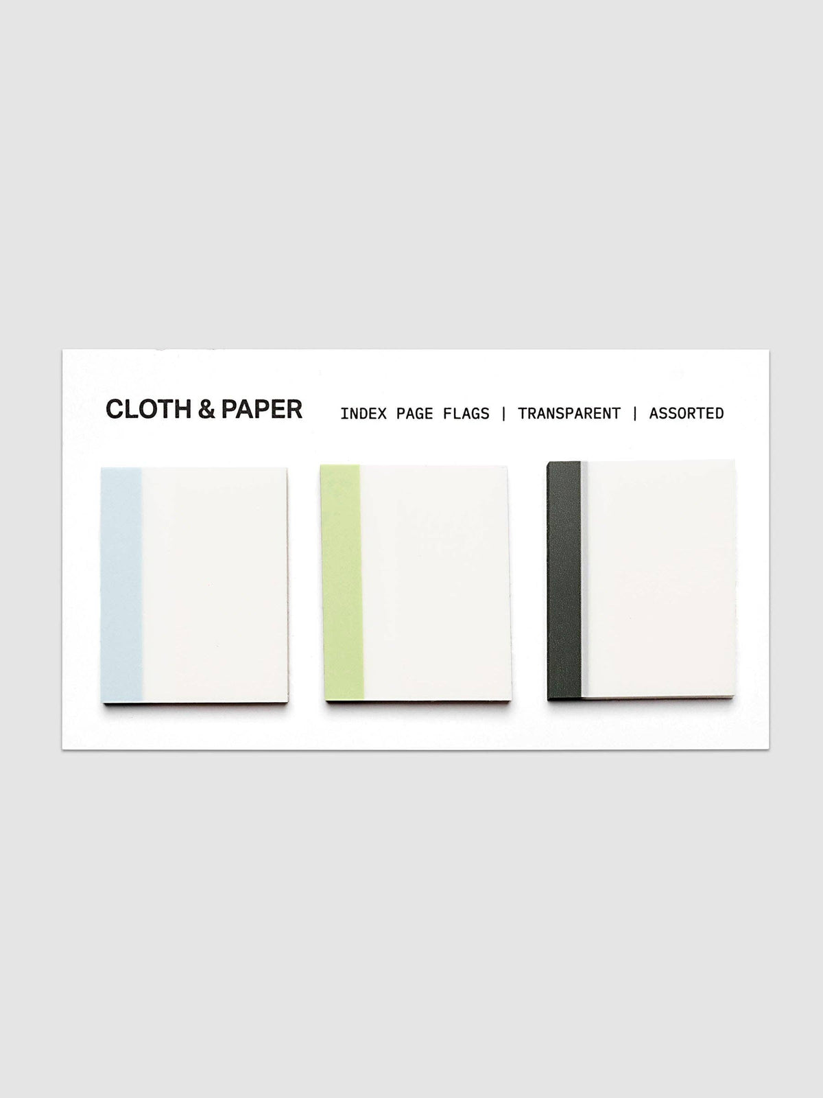 Cloth & Paper - Index Page Flag Set - Ash, Lisbon, Nori
