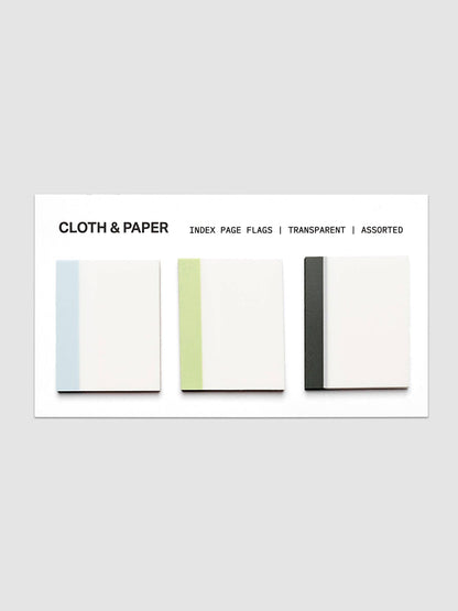 Cloth & Paper - Index Page Flag Set - Ash, Lisbon, Nori