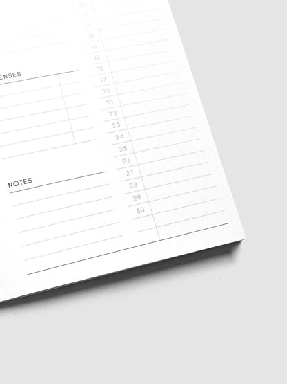 Cloth & Paper - 2027 Dated Travel Notebook - Monthly - Pocket Plus