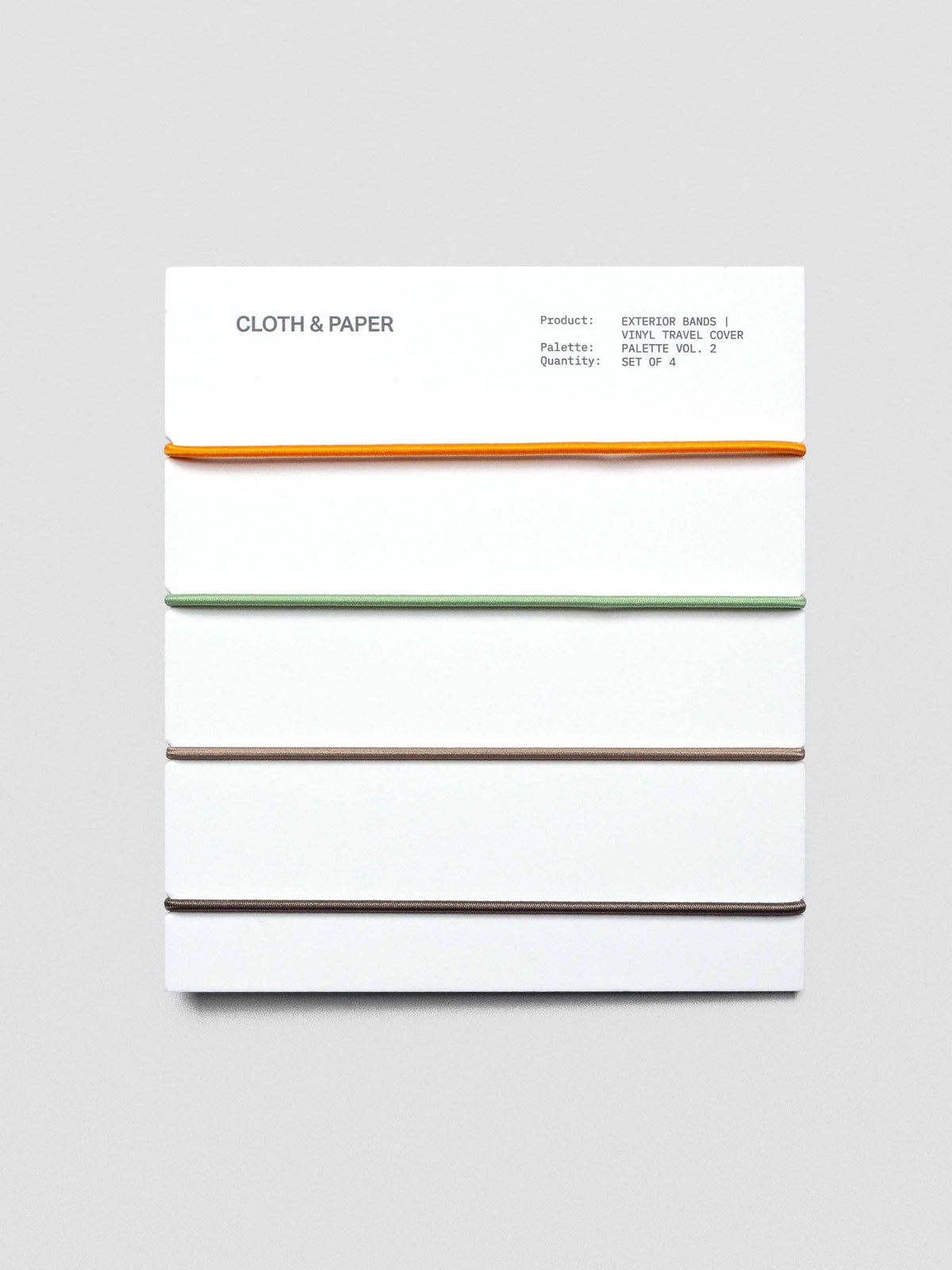 Cloth & Paper - Exterior Bands - Vinyl Travel Cover