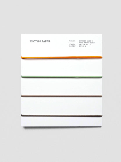 Cloth & Paper - Exterior Bands - Vinyl Travel Cover