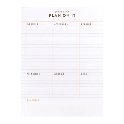 Studio Calico - Notepad - Plan On It