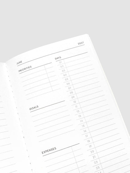 Cloth & Paper - 2027 Dated Travel Notebook - Monthly - Pocket Plus