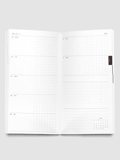 Cloth & Paper - 2027 Dated Travel Notebook Set - Weekly Horizontal - A5 Slim