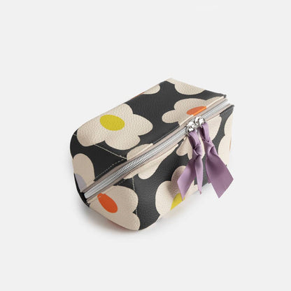 Caroline Gardner Multi Flower Charcoal Diagonal Bag