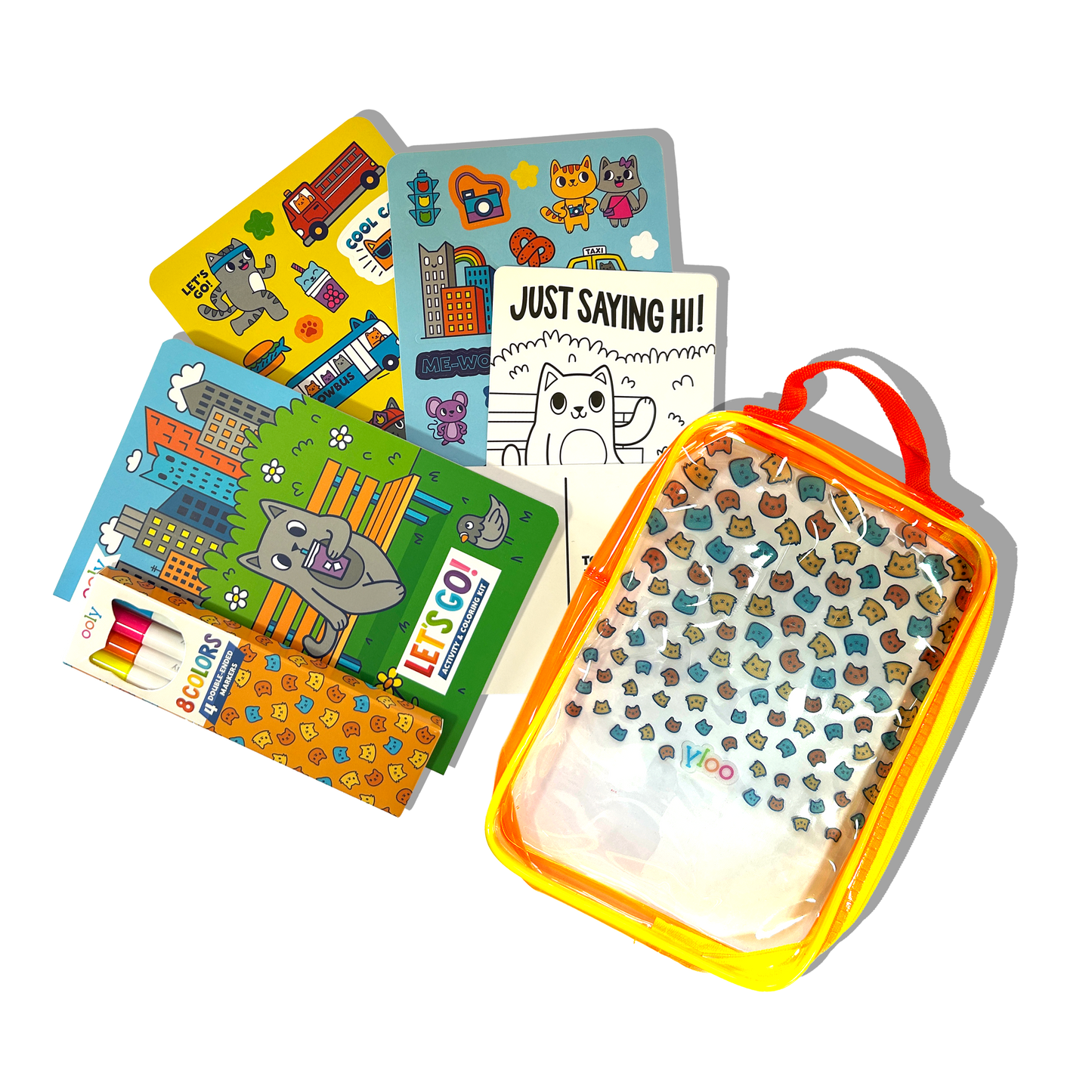 Ooly - Let's Go!: Activity & Coloring Kit - Kitty In The City