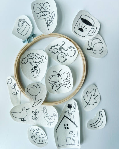 Rikrack - Farm House Stick and Stitch Embroidery Patterns